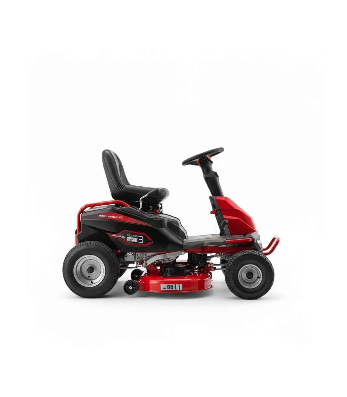 98 cm elektrischer Aufsitzmäher, 1500 bis 3000 m², Mulchfunktion - POPSTER BRM148S-98